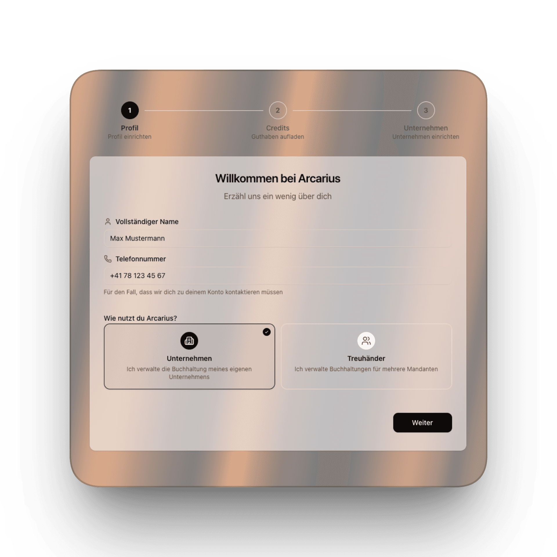 Erstelle deinen Account